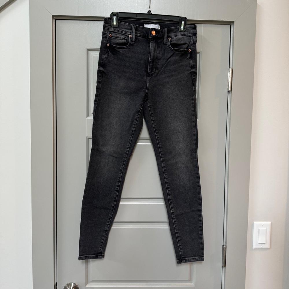 GARAGE | Black High Rise Straight Leg Jeans Size 27 (Juniors 5)